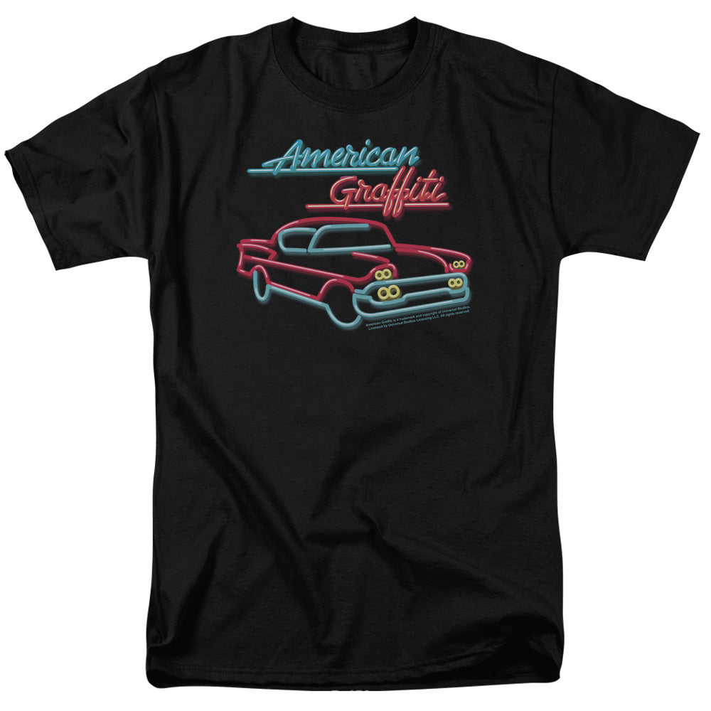 AMERICAN GRAFITTI/NEON - S/S ADULT 18/1 - BLACK