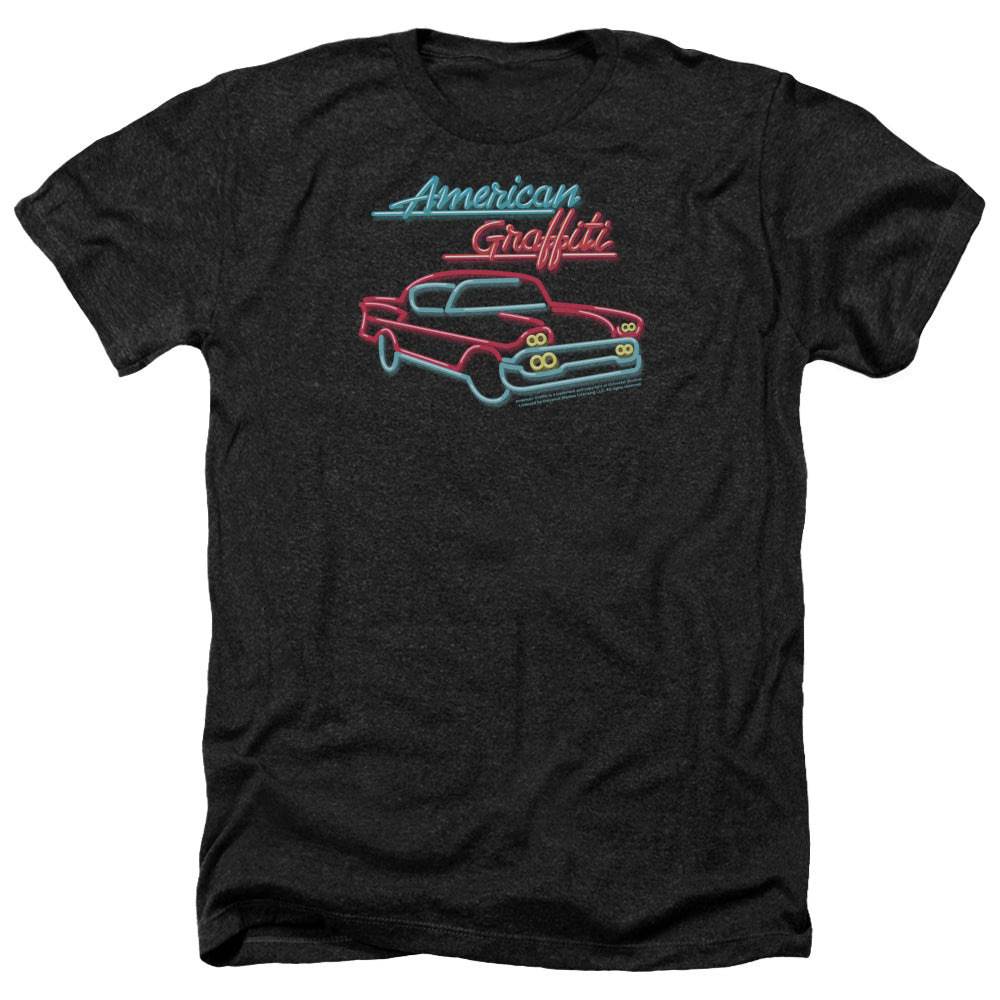 AMERICAN GRAFITTI/NEON - ADULT HEATHER - BLACK