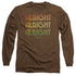 DAZED AND CONFUSED/ALRIGHT Z -  L/S ADULT 18/1  - COFFEE