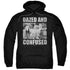 DAZED AND CONFUSED/ROCK ON - ADULT PULLOVER HOODIE - BLACK - 2X  BLACK