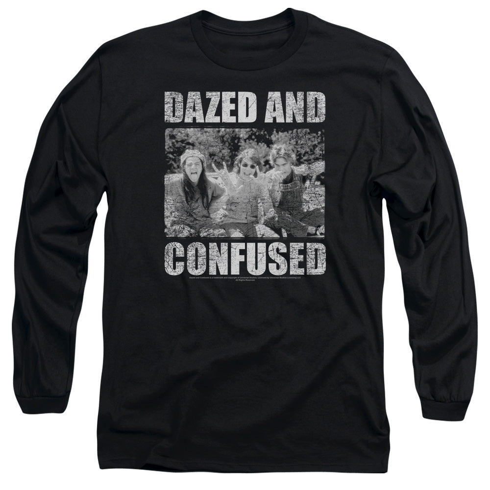 DAZED AND CONFUSED/ROCK ON - L/S ADULT 18/1 - BLACK
