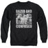 DAZED AND CONFUSED/ROCK ON - ADULT CREWNECK SWEATSHIRT - BLACK