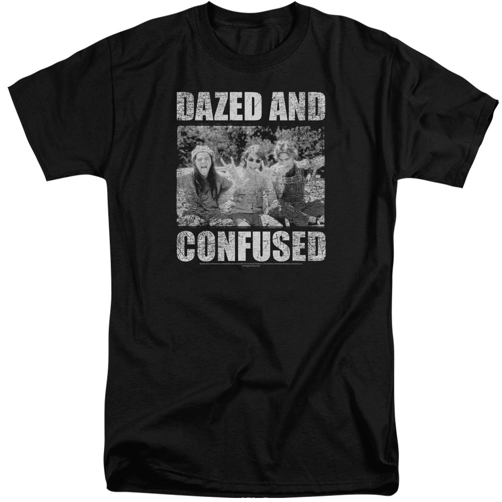 DAZED AND CONFUSED/ROCK ON - S/S ADULT TALL 18/1 - BLACK