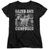 DAZED AND CONFUSED/ROCK ON - S/S WOMENS TEE - BLACK