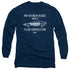 BACK TO THE FUTURE/OTHER RIDE - L/S ADULT 18/1 - NAVY