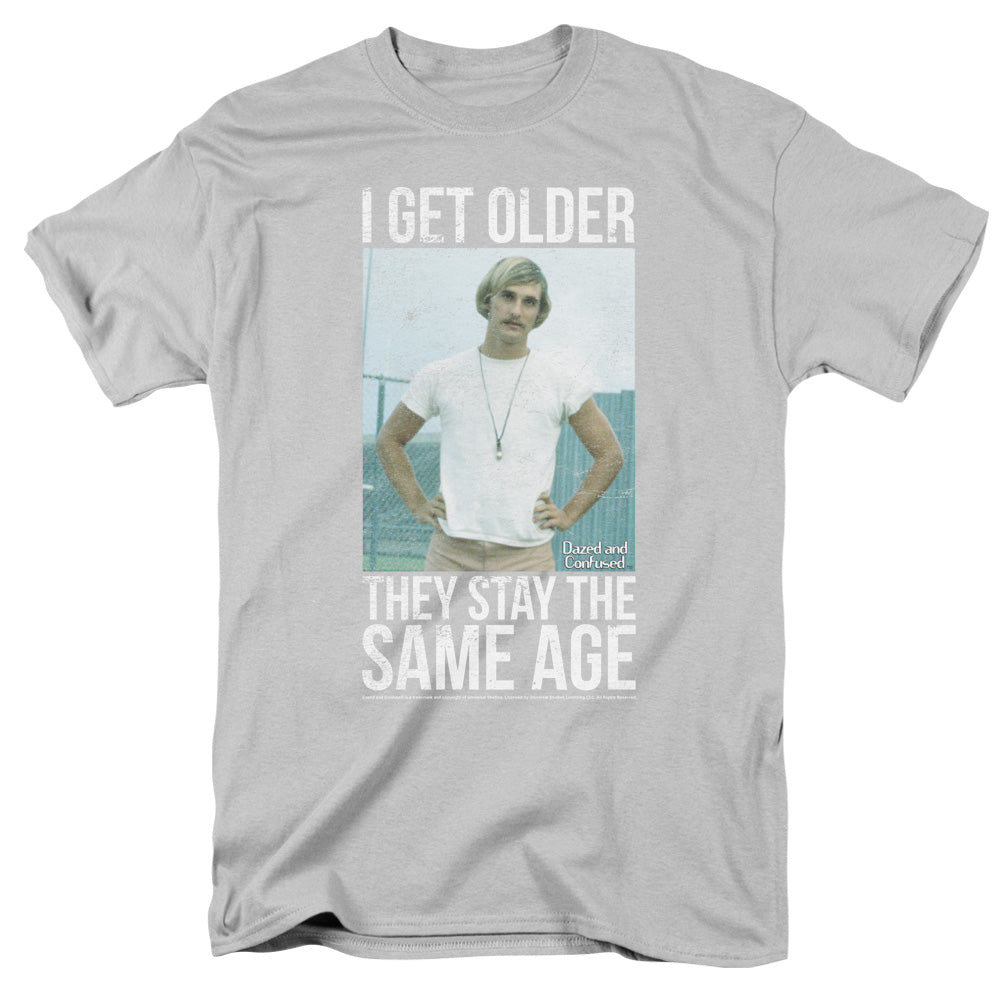 DAZED AND CONFUSED/I GET OLDER - S/S ADULT 18/1 - SILVER