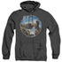 ET/GERTIE KISSES - ADULT HEATHER HOODIE - BLACK