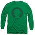 CURIOUS GEORGE/CLASSIC WINK - L/S ADULT 18/1 - KELLY GREEN