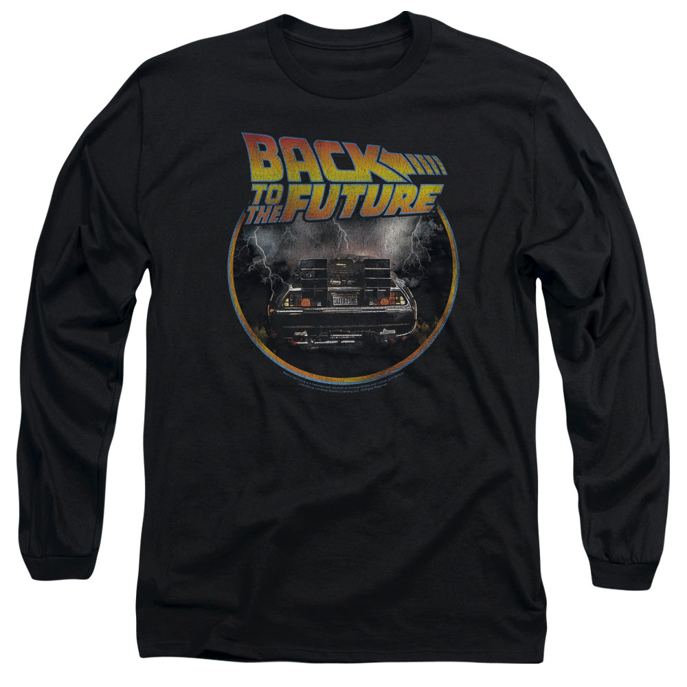 BACK TO THE FUTURE/BACK - L/S ADULT 18/1 - BLACK