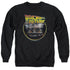 BACK TO THE FUTURE/BACK - ADULT CREWNECK SWEATSHIRT - BLACK