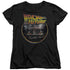 BACK TO THE FUTURE/BACK - S/S WOMENS TEE - BLACK