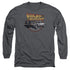 BACK TO THE FUTURE/TIME MACHINE - L/S ADULT 18/1 - CHARCOAL