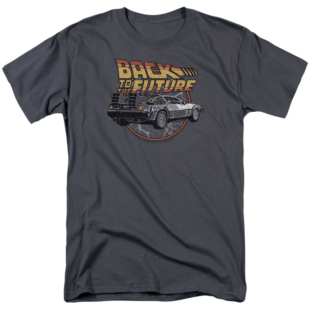 BACK TO THE FUTURE/TIME MACHINE - S/S ADULT 18/1 - CHARCOAL