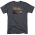 BACK TO THE FUTURE/TIME MACHINE - S/S ADULT 18/1 - CHARCOAL