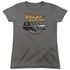 BACK TO THE FUTURE/TIME MACHINE - S/S WOMENS TEE - CHARCOAL
