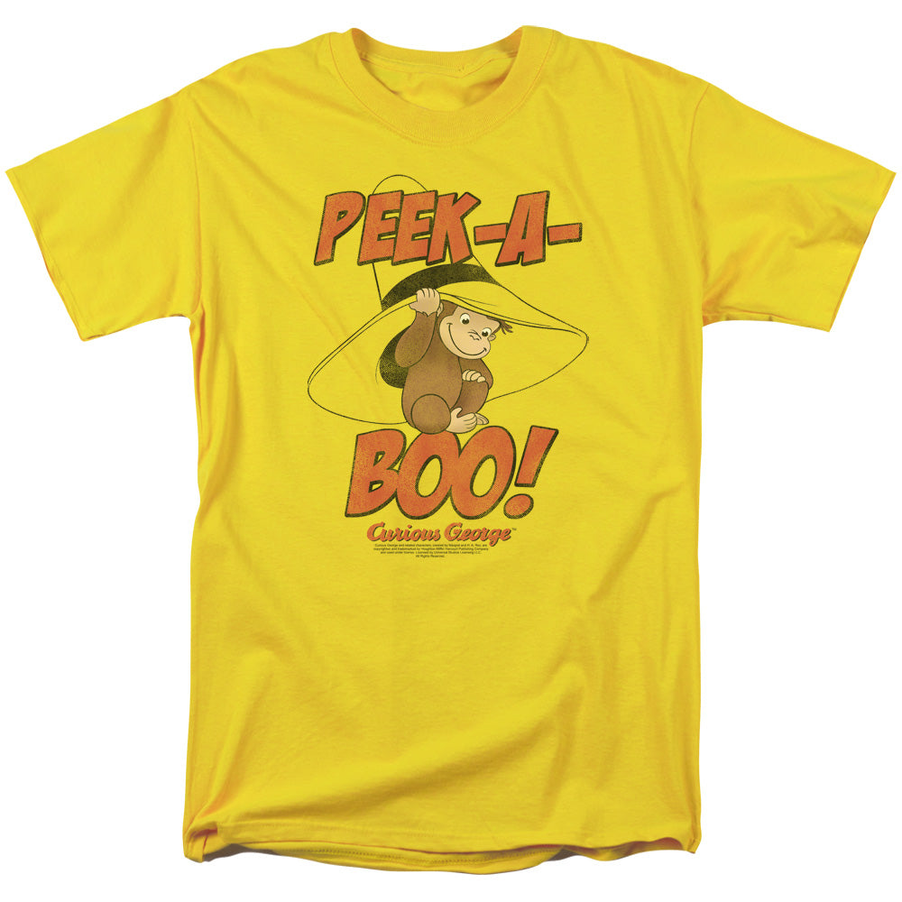 CURIOUS GEORGE/PEEK A BOO - S/S ADULT 18/1 - YELLOW