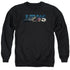 JAWS/LOGO CUTOUT - ADULT CREWNECK SWEATSHIRT - BLACK