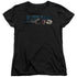 JAWS/LOGO CUTOUT - S/S WOMENS TEE - BLACK