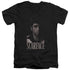 SCARFACE/B&W TONY - S/S ADULT V-NECK 30/1 - BLACK