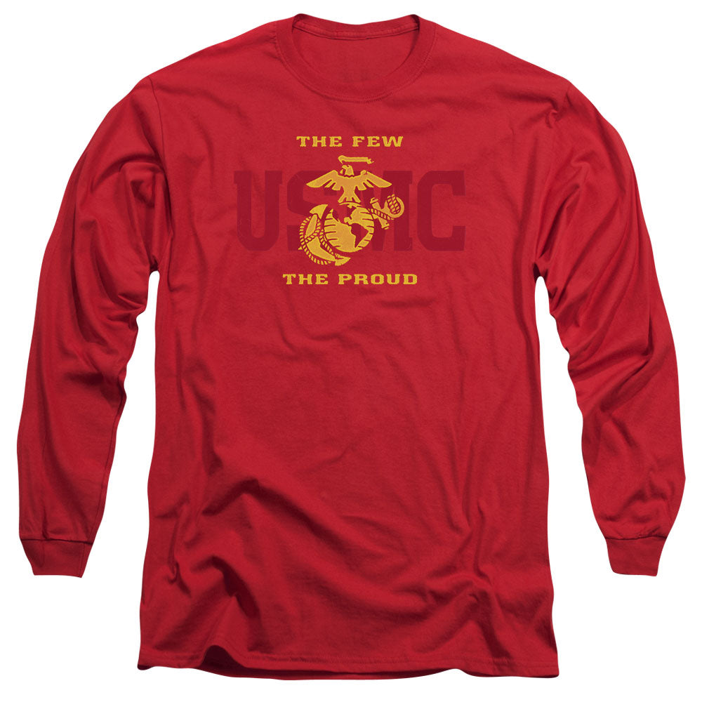 US MARINE CORPS/SPLIT TAG - L/S ADULT 18/1 - RED
