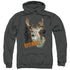 US MARINE CORPS/MARINE DEER - ADULT PULLOVER HOODIE - CHARCOAL