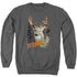 US MARINE CORPS/MARINE DEER - ADULT CREWNECK SWEATSHIRT - CHARCOAL