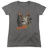 US MARINE CORPS/MARINE DEER - S/S WOMENS TEE - CHARCOAL