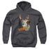 US MARINE CORPS/MARINE DEER - YOUTH PULLOVER HOODIE - CHARCOAL
