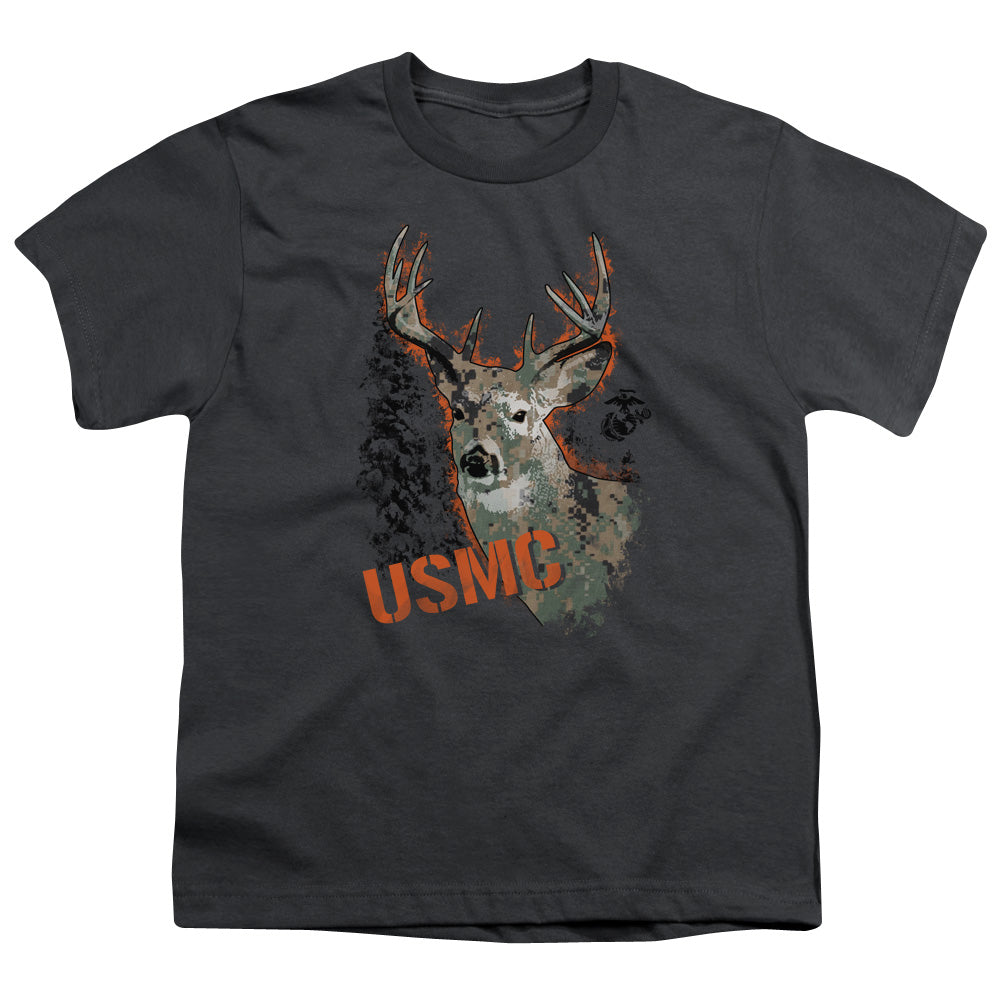 US MARINE CORPS/MARINE DEER - S/S YOUTH 18/1 - CHARCOAL
