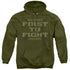 US MARINE CORPS/FIRST - ADULT PULLOVER HOODIE - MILITARY GREEN