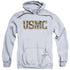 US MARINE CORPS/USMC CAMO FILL - ADULT PULLOVER HOODIE - ATHLETIC HEATHER