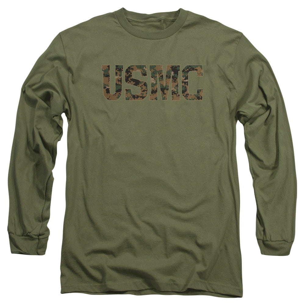 US MARINE CORPS/USMC CAMO FILL - L/S ADULT 18/1 - MILITARY GREEN