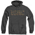 US MARINE CORPS/USMC CAMO FILL - ADULT HEATHER HOODIE - BLACK