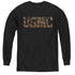 US MARINE CORPS/USMC CAMO FILL - YOUTH LONG SLEEVE TEE - BLACK