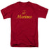 US MARINE CORPS/RETRO LOGO - S/S ADULT 18/1 - CARDINAL