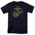 US MARINE CORPS/GOLD EMBLEM - S/S ADULT 18/1 - NAVY
