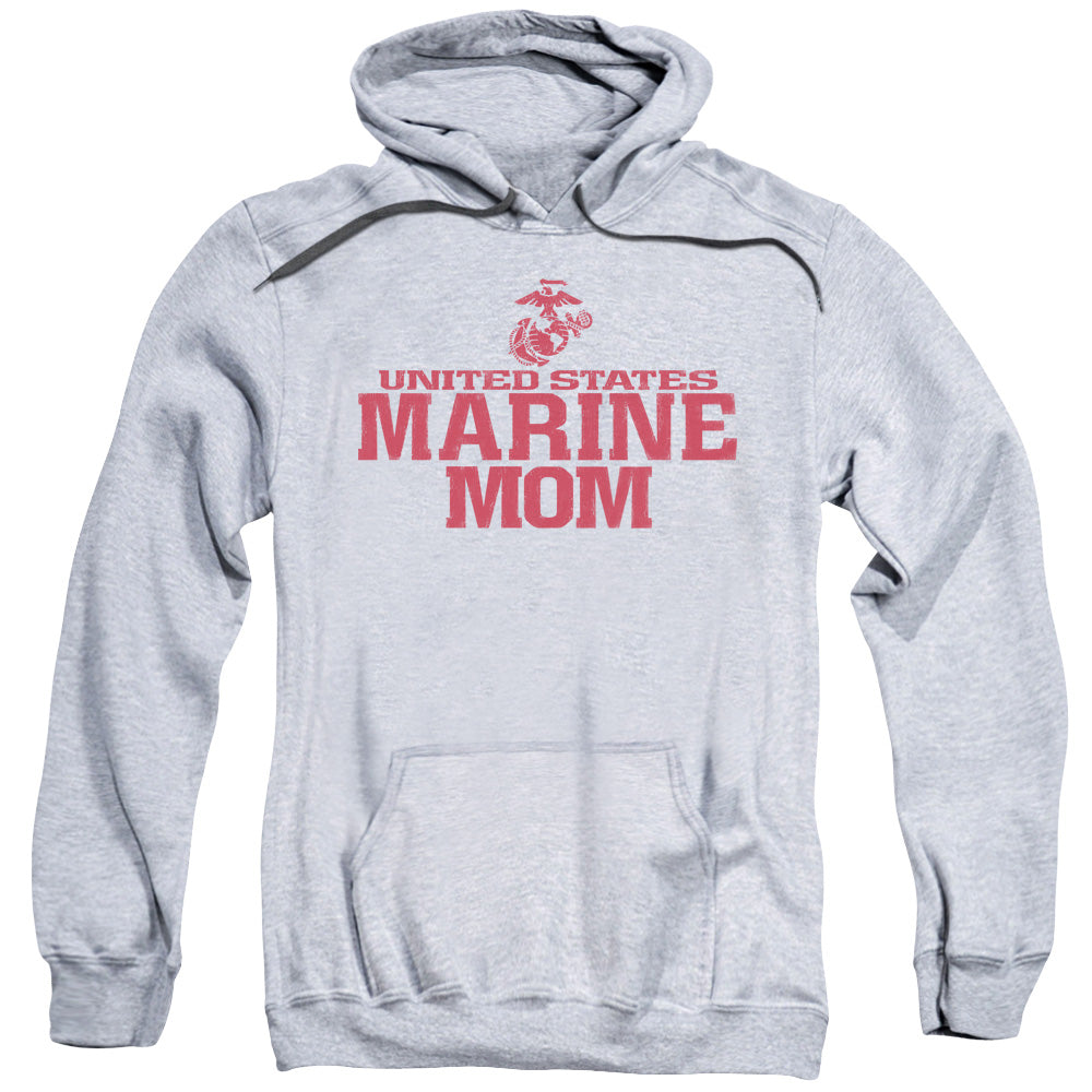 US MARINE CORPS/MARINE FAMILY - ADULT PULLOVER HOODIE - ATHLETIC HEATHER