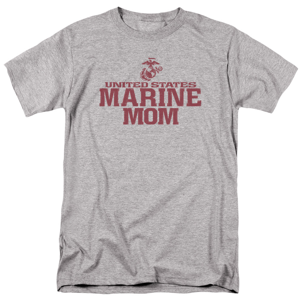 US MARINE CORPS/MARINE FAMILY - S/S ADULT 18/1 - ATHLETIC HEATHER