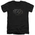 FANTASTIC BEASTS/LOGO - S/S ADULT V-NECK 30/1 - BLACK