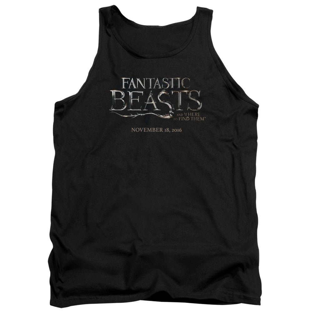 FANTASTIC BEASTS/LOGO - ADULT TANK - BLACK