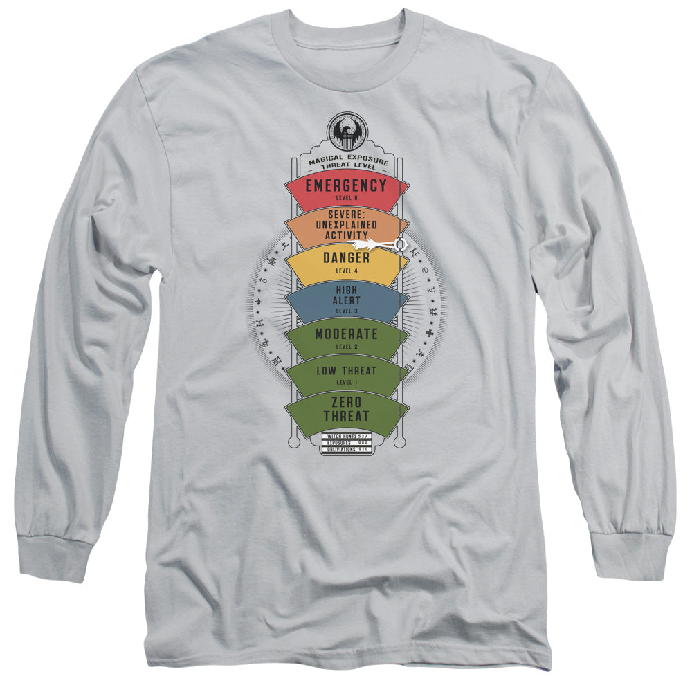 FANTASTIC BEASTS/MAGICAL EXPOSURE THREAT LEVEL -  L/S ADULT 18/1  - SILVER