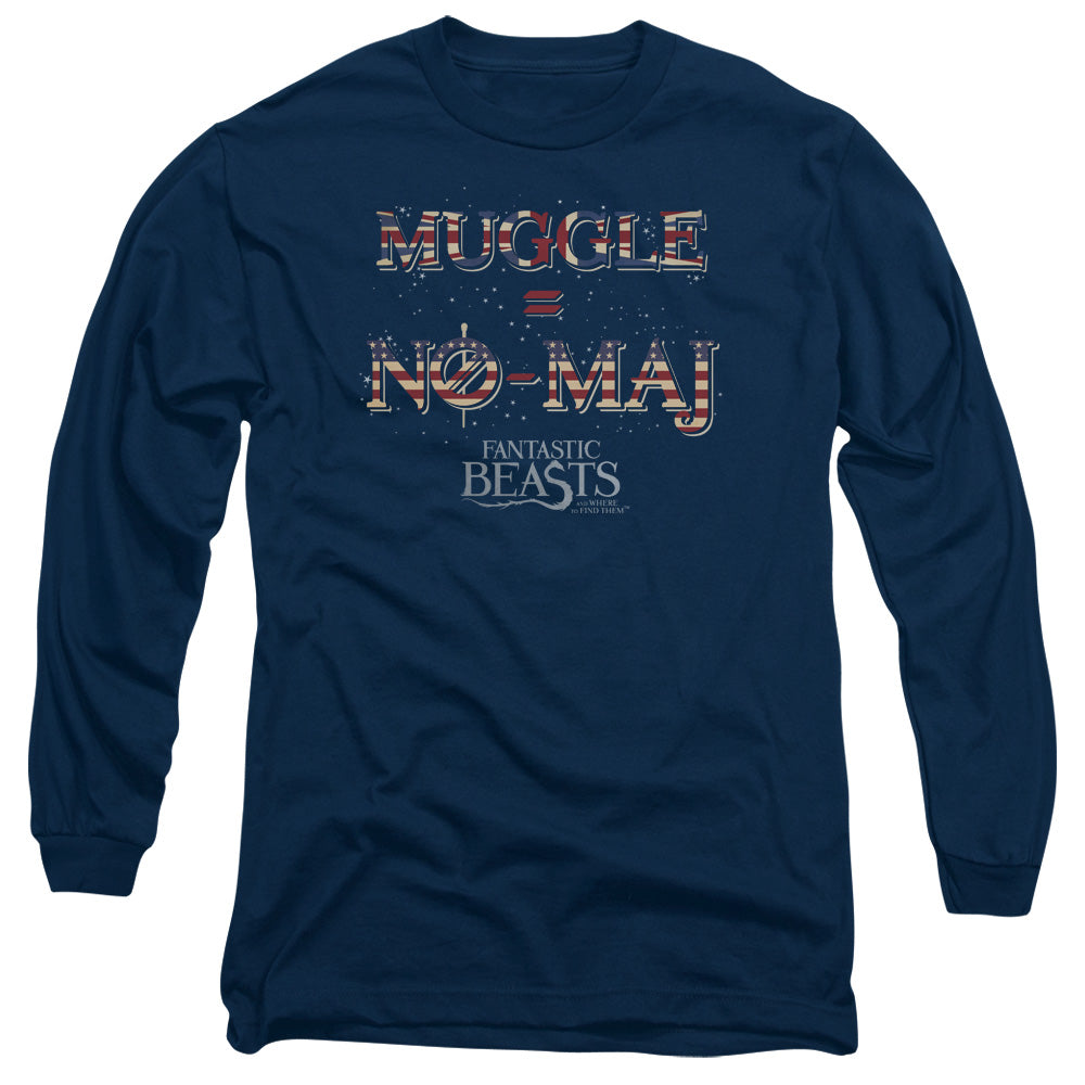 FANTASTIC BEASTS/UK US NO MAJ -  L/S ADULT 18/1  - NAVY