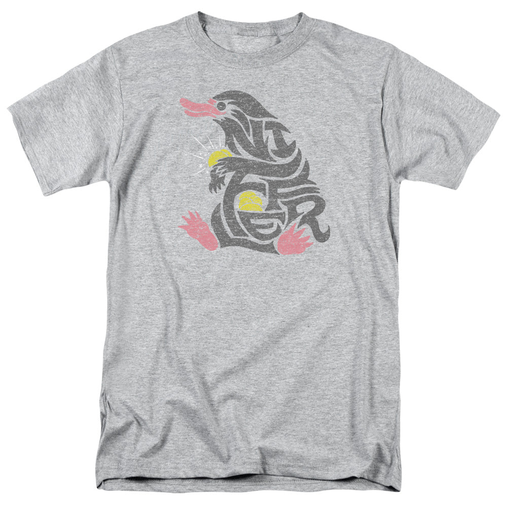 FANTASTIC BEASTS/NIFFLER - S/S ADULT 18/1 - ATHLETIC HEATHER