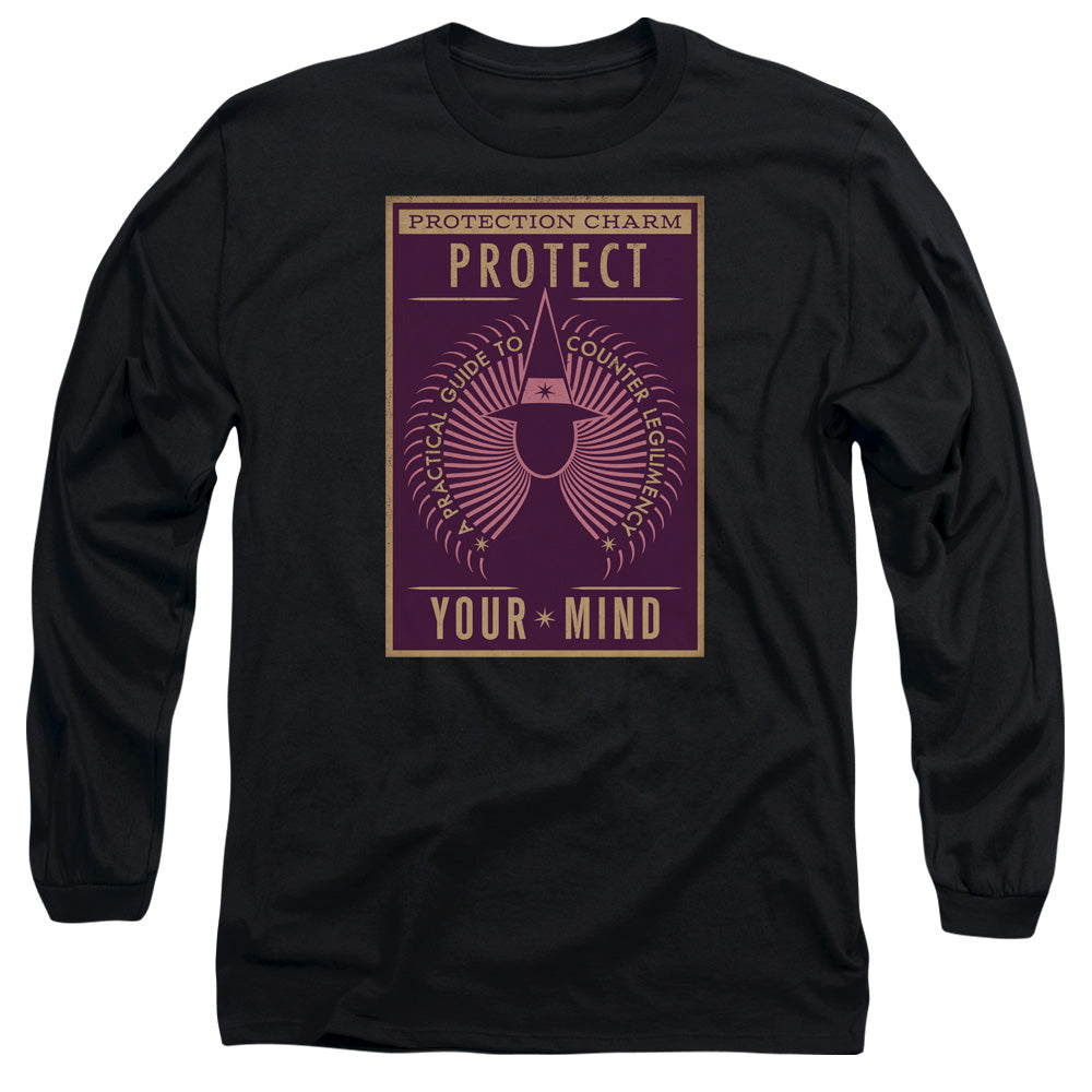 FANTASTIC BEASTS/PROTECT YOUR MIND -  L/S ADULT 18/1  - BLACK