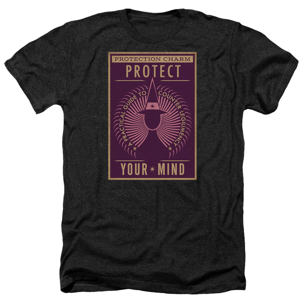 FANTASTIC BEASTS/PROTECT YOUR MIND - ADULT HEATHER - BLACK