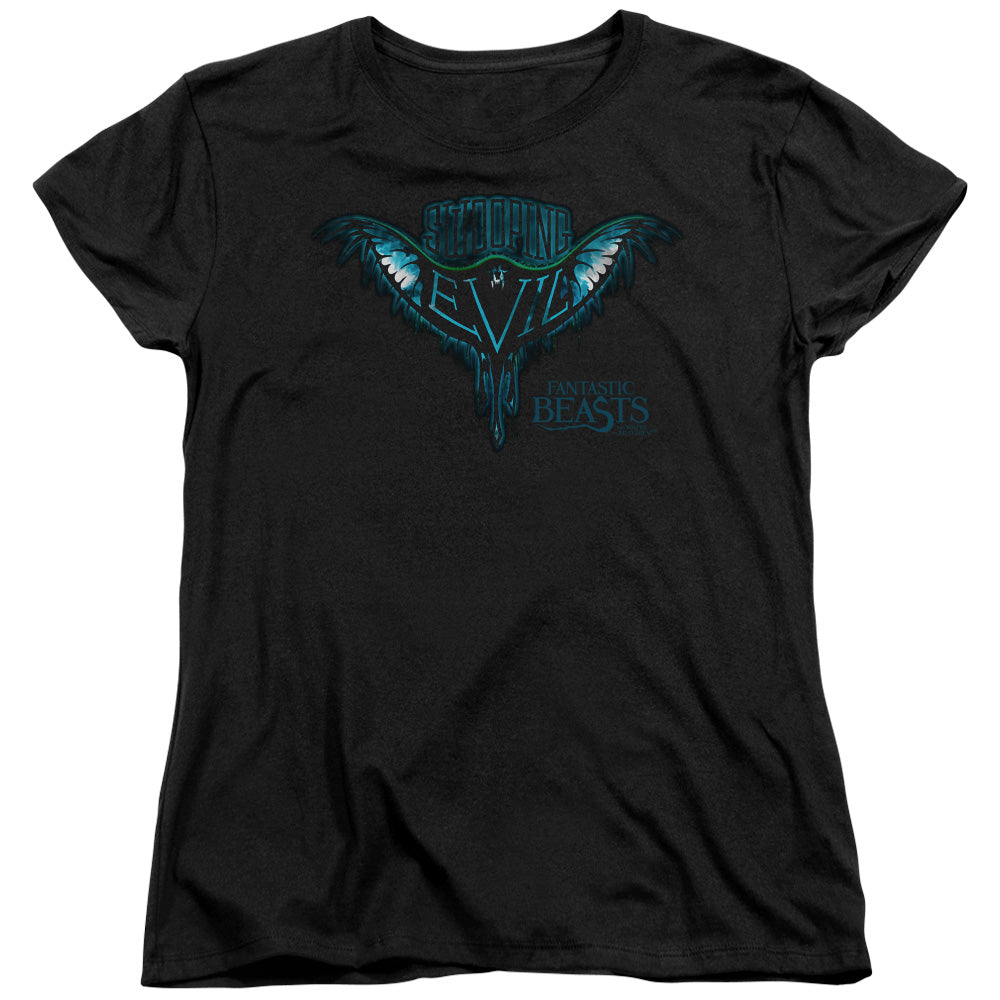 FANTASTIC BEASTS/SWOOPING EVIL - S/S WOMENS TEE - BLACK