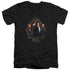 FANTASTIC BEASTS/GROUP PORTRAIT - S/S ADULT V-NECK 30/1 - BLACK