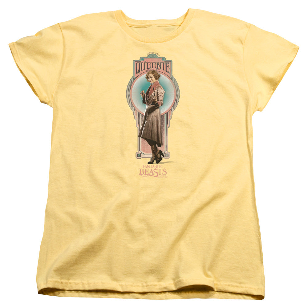 FANTASTIC BEASTS/QUEENIE - S/S WOMENS TEE - BANANA