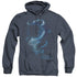 FANTASTIC BEASTS 2/NEWT SILHOUETTE - ADULT HEATHER HOODIE - NAVY
