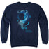 FANTASTIC BEASTS 2/NEWT SILHOUETTE - ADULT CREWNECK SWEATSHIRT - NAVY